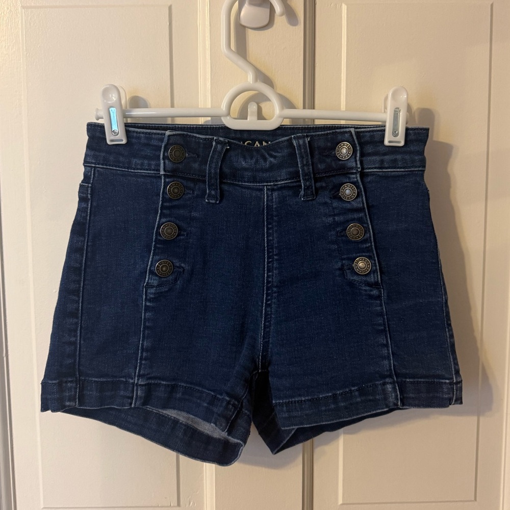 American Eagle Outfitters Women’s High-rise Sailor Denim Shorts